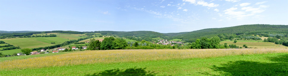 Blick Richtung Westen auf Aura