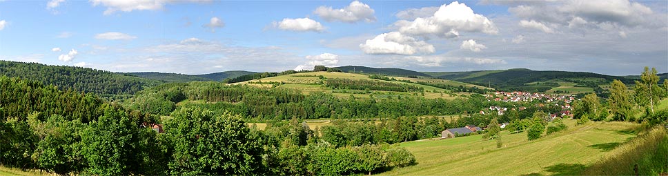 Blick auf Obersinn Richtung Norden