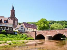 Ansicht Gräfendorf mit Schondrabrücke