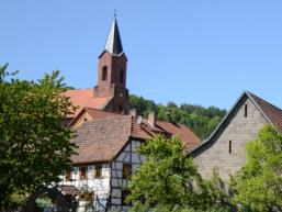 Rund um den Kirchturm von Gräfendorf