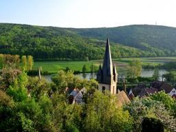 Aussicht über Gemünden und das Maintal 