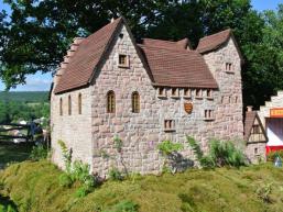 Die Burg von Partenstein im Spessart als Modell