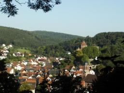 Sicht auf Rieneck vom Herrgottsberg