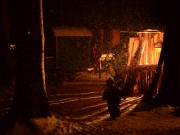 Lichtspiel mit Schnee