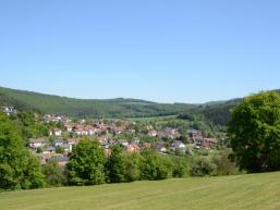 Blick ins Fränkische Saaletal