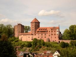 Burg Rieneck vom Läusberg gesehen