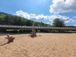 Rienecker Stadtstrand Sandstrand in Rieneck