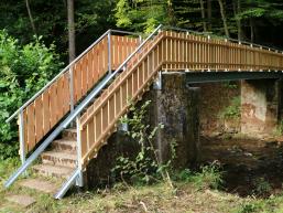 Der Schondrasteg - Steg über die Schondra