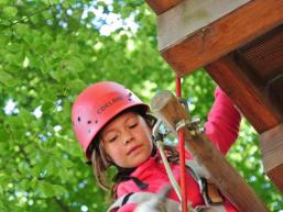 Klettern im Kletterwald Spessart