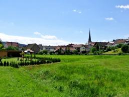 Blick auf den Ortskern von Mittelsinn