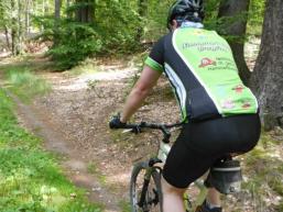 Biken im Wald