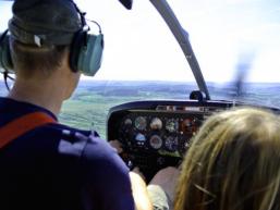 Blick aus dem Cockpit