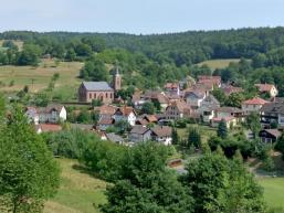 Blick zurück auf den Downhillberg