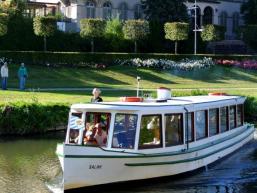 Schifffahrt auf der Saale in Bad Kissingen