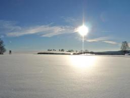 Lohrhauptener Feld an der Birkenhainer Landstraße im Winter