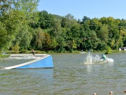 Wakeboard auf dem Thulbasee