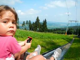 Kinderherzen schlagen höher auf der Rodelbahn