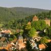 Blick auf Burg und Stadt von der Kreuzkapelle