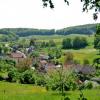 Blick auf Weickersgrüben an der Fränkischen Saale