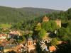 Blick auf Burg und Stadt von der Kreuzkapelle