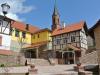 Dorfplatz mit Brotbackofen in Obersinn