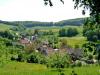 Blick auf Weickersgrüben an der Fränkischen Saale